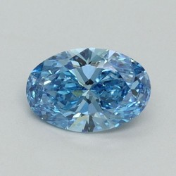 Diament laboratoryjny o barwie fantazyjnej szlif owalny, 0.53ct, VVS2, Fancy Vivid Blue, IGI LG617483731