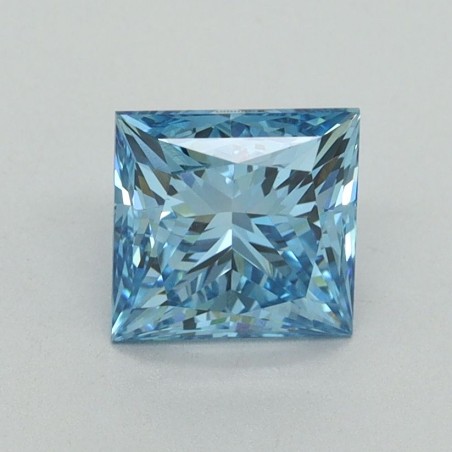 Diament laboratoryjny o barwie fantazyjnej szlif princess, 1.44ct, VVS2, Fancy Vivid Blue, IGI LG644442245