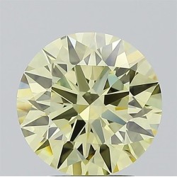 Diament laboratoryjny o barwie fantazyjnej szlif okrągły, 2.52ct, VVS1, Fancy Intense Yellow, IGI LG720504401