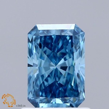 Diament laboratoryjny o barwie fantazyjnej radiant, 1.04ct, VVS2, Fancy Vivid Blue, IGI LG674560059