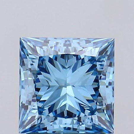 Diament laboratoryjny o barwie fantazyjnej szlif princess, 1.73ct, VVS2, Fancy Vivid Blue, IGI LG668405312