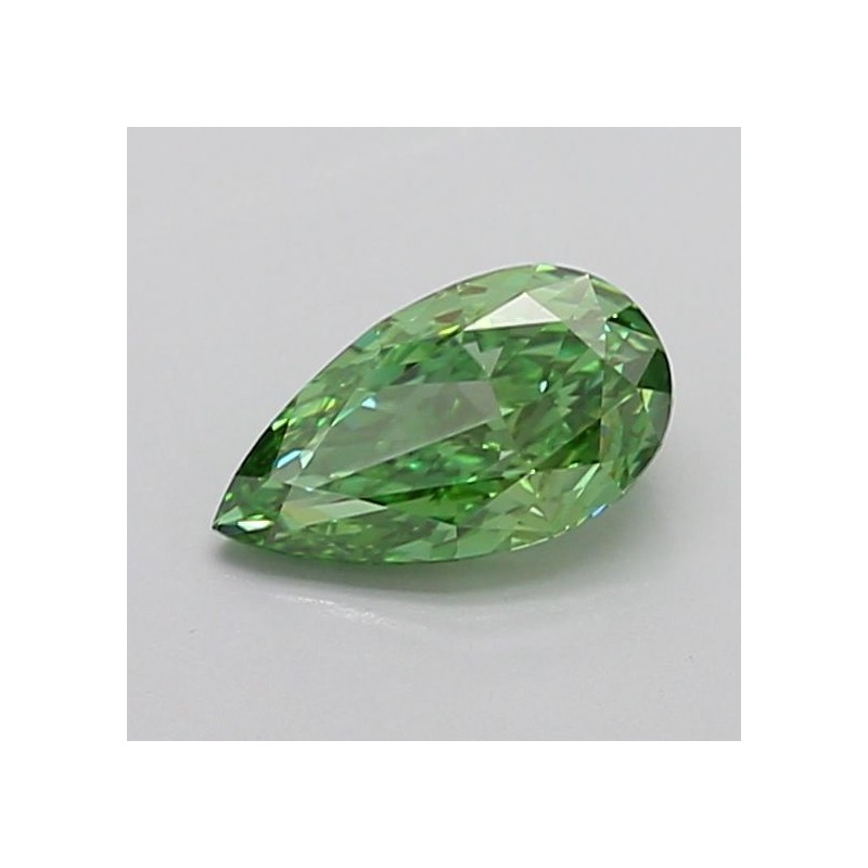 Diament laboratoryjny o barwie fantazyjnej szlif gruszkowy, 1.02ct, VVS2, Fancy Vivid Green, IGI LG735518633