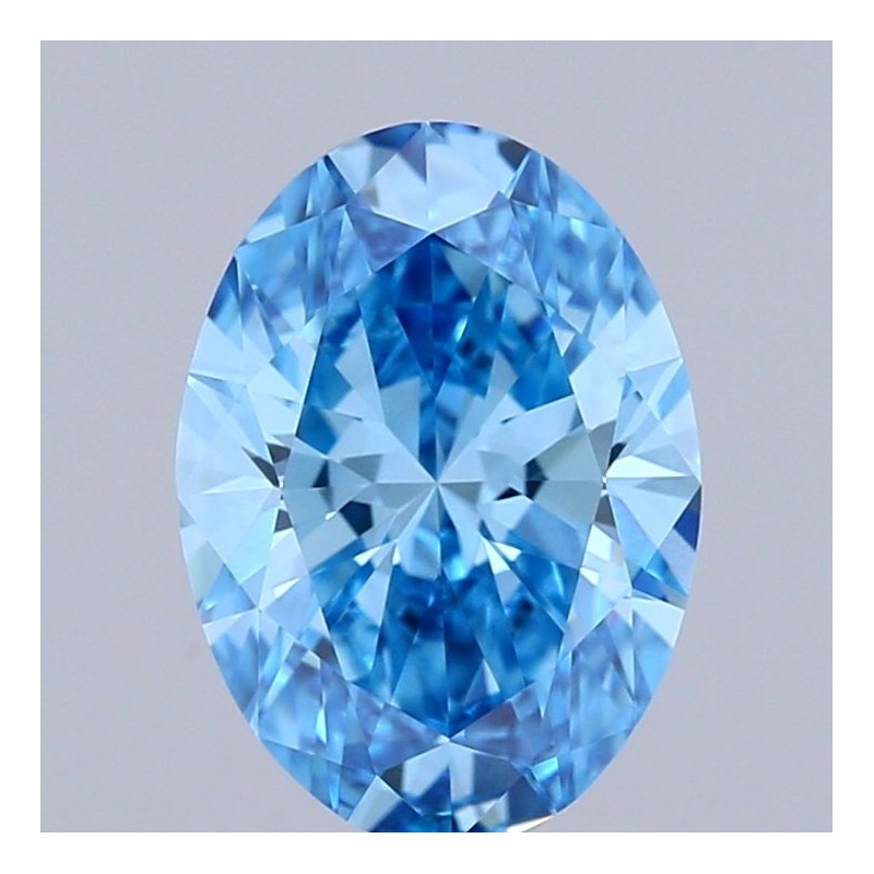 Diament laboratoryjny o barwie fantazyjnej szlif owalny, 1.18ct, VVS2, Fancy Vivid Blue, IGI LG713595462