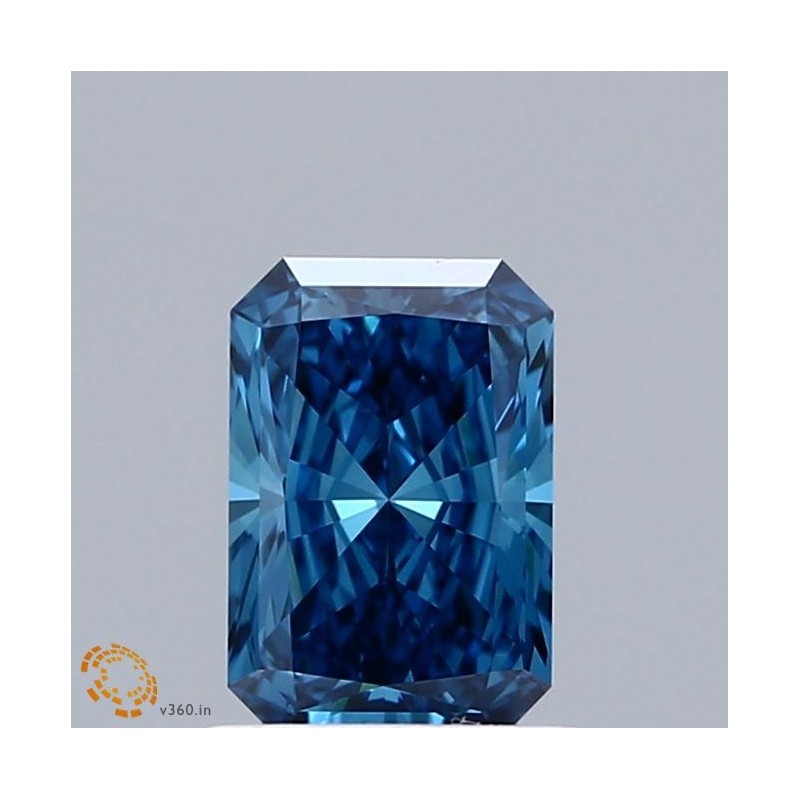 Diament laboratoryjny o barwie fantazyjnej radiant, 1.04ct, VVS2, Fancy Vivid Blue, IGI LG674560260