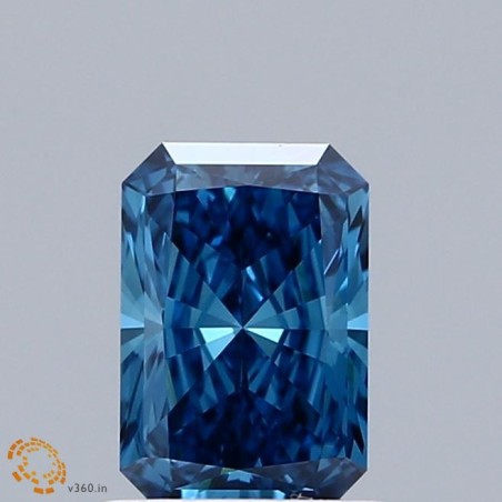 Diament laboratoryjny o barwie fantazyjnej radiant, 1.04ct, VVS2, Fancy Vivid Blue, IGI LG674560260