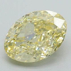 Diament laboratoryjny o barwie fantazyjnej szlif owalny, 2.31ct, VVS2, Fancy Intense Yellow, IGI LG631463558