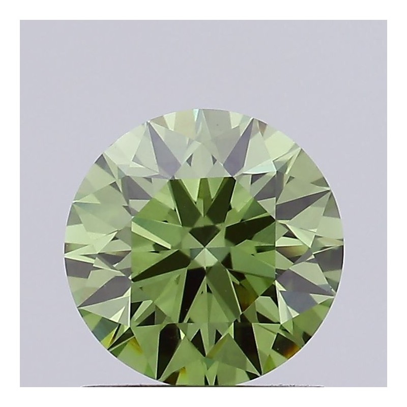 Diament laboratoryjny o barwie fantazyjnej szlif okrągły, 1.24ct, VVS2, Fancy Vivid Green, IGI LG662406190