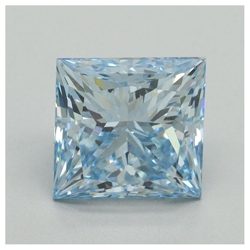 Diament laboratoryjny o barwie fantazyjnej szlif princess, 1.64ct, VVS2, Fancy Intense Blue, IGI LG650407774