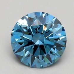 Diament laboratoryjny o barwie fantazyjnej szlif okrągły, 1.07ct, VVS2, Fancy Vivid Blue, IGI LG612344471