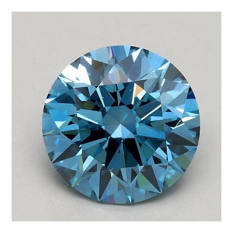 Diament laboratoryjny o barwie fantazyjnej szlif okrągły, 1.07ct, VVS2, Fancy Vivid Blue, IGI LG612344471