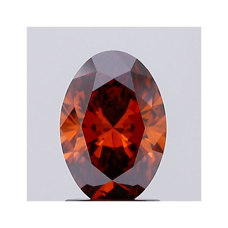 Diament laboratoryjny o barwie fantazyjnej szlif owalny, 1.36ct, VVS2, Fancy Deep Orange, IGI LG726526516