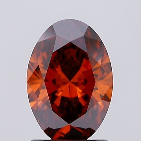 Diament laboratoryjny o barwie fantazyjnej szlif owalny, 1.36ct, VVS2, Fancy Deep Orange, IGI LG726526516