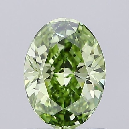 Diament laboratoryjny o barwie fantazyjnej szlif owalny, 0.94ct, VVS2, Fancy Vivid Green, IGI LG708565110