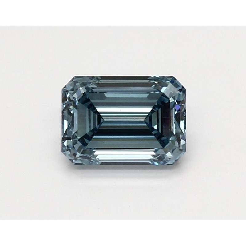 Diament laboratoryjny o barwie fantazyjnej szlif szmaragdowy, 1.51ct, VVS2, Fancy Vivid Blue, IGI LG557224091