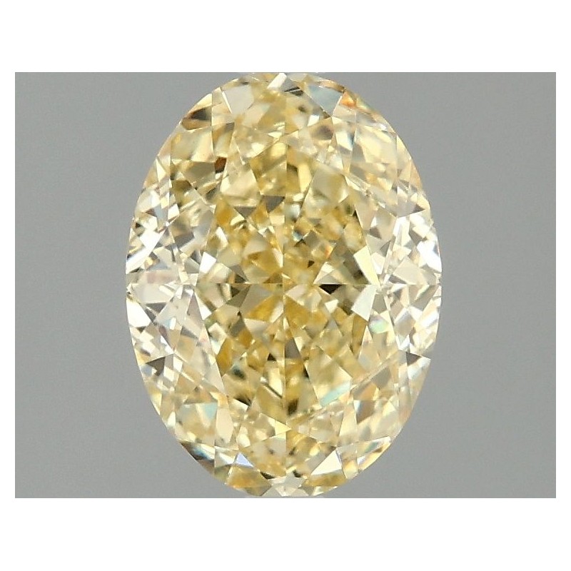 Diament laboratoryjny o barwie fantazyjnej szlif owalny, 2.07ct, VVS2, Fancy Intense Yellow, IGI LG685540097