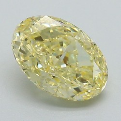 Diament laboratoryjny o barwie fantazyjnej szlif owalny, 1.56ct, VVS2, Fancy Intense Yellow, IGI LG650408164