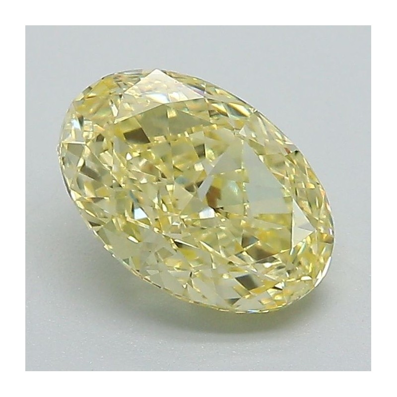 Diament laboratoryjny o barwie fantazyjnej szlif owalny, 1.56ct, VVS2, Fancy Intense Yellow, IGI LG650408164