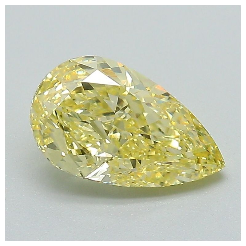 Diament laboratoryjny o barwie fantazyjnej szlif gruszkowy, 1.37ct, VVS2, Fancy Intense Yellow, IGI LG652457056
