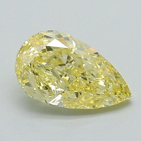 Diament laboratoryjny o barwie fantazyjnej szlif gruszkowy, 1.37ct, VVS2, Fancy Intense Yellow, IGI LG652457056