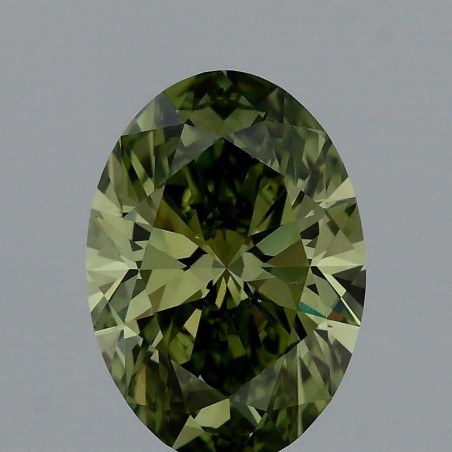 Diament laboratoryjny o barwie fantazyjnej szlif owalny, 1.15ct, VVS2, Fancy Vivid Green, IGI LG718505583