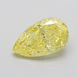 Diament laboratoryjny o barwie fantazyjnej szlif gruszkowy, 2.04ct, VVS2, Fancy Intense Yellow, IGI LG742505052