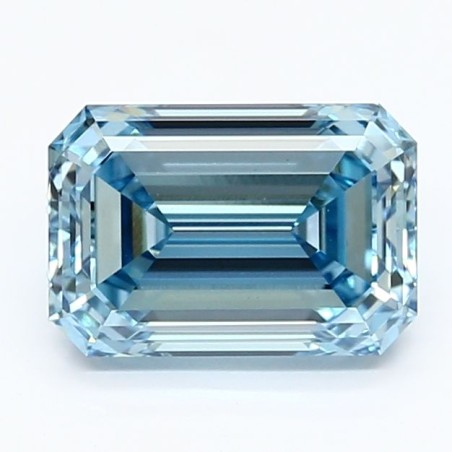 Diament laboratoryjny o barwie fantazyjnej szlif szmaragdowy, 2.09ct, VVS2, Fancy Vivid Blue, IGI LG643409493