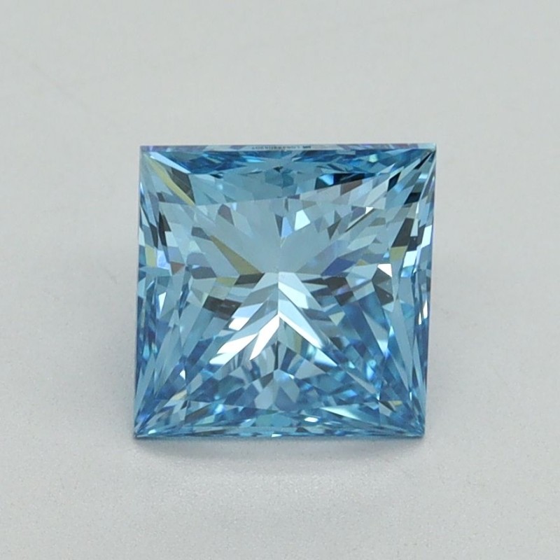 Diament laboratoryjny o barwie fantazyjnej szlif princess, 1.61ct, VVS2, Fancy Vivid Blue, IGI LG644405207 Diament laboratoryjny o barwie fantazyjnej szlif princess, 1.61ct, VVS2, Fancy Vivid Blue, IGI LG644405207