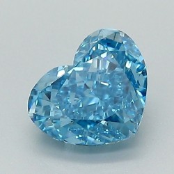 Diament laboratoryjny o barwie fantazyjnej serce, 1.14ct, VVS2, Fancy Vivid Blue, IGI LG639464657