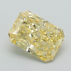 Diament laboratoryjny o barwie fantazyjnej radiant, 1.55ct, VVS2, Fancy Vivid Yellow, IGI LG679501988