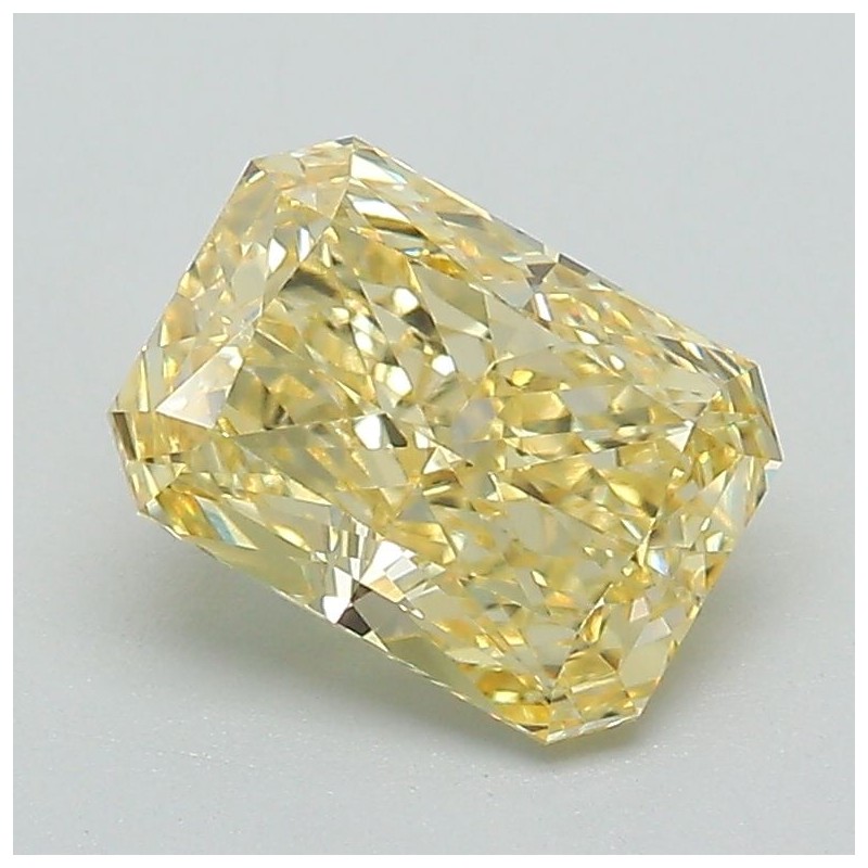 Diament laboratoryjny o barwie fantazyjnej radiant, 1.55ct, VVS2, Fancy Vivid Yellow, IGI LG679501988