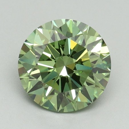 Diament laboratoryjny o barwie fantazyjnej szlif okrągły, 1.4ct, VVS2, Fancy Vivid Green, IGI LG645455121