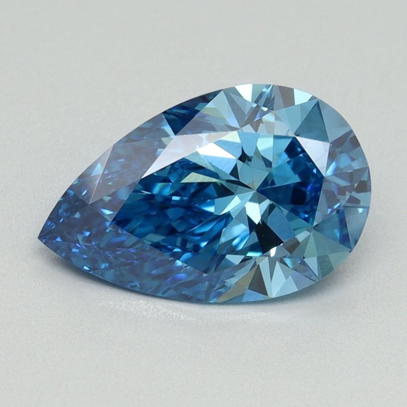 Diament laboratoryjny o barwie fantazyjnej szlif gruszkowy, 2.01ct, VVS2, Fancy Vivid Blue, IGI LG738512477