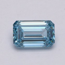 Diament laboratoryjny o barwie fantazyjnej szlif szmaragdowy, 1.22ct, VVS2, Fancy Intense Blue, IGI LG508117800