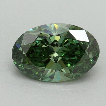 Diament laboratoryjny o barwie fantazyjnej szlif owalny, 1.07ct, VVS2, Fancy Vivid Green, IGI LG738512406
