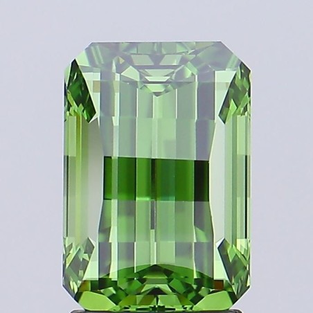 Diament laboratoryjny o barwie fantazyjnej szlif szmaragdowy, 2.55ct, VVS2, Fancy Vivid Green, IGI LG700554282