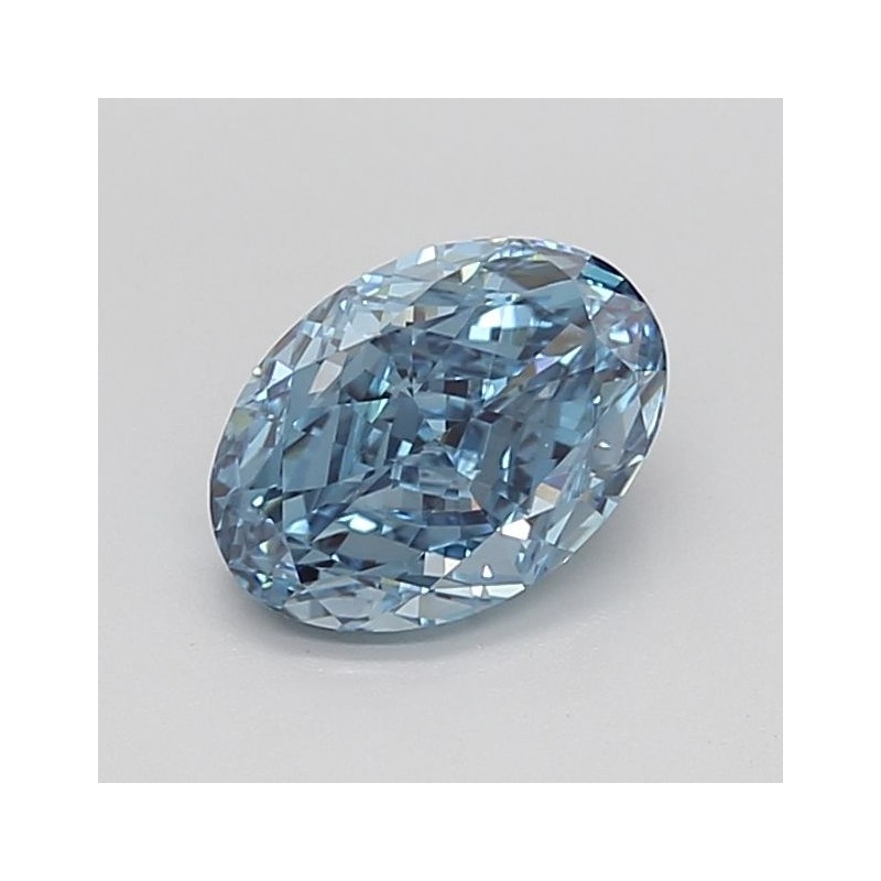 Diament laboratoryjny o barwie fantazyjnej szlif owalny, 2.12ct, VVS2, Fancy Vivid Blue, IGI LG706565263