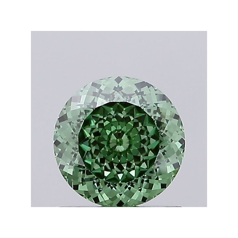 Diament laboratoryjny o barwie fantazyjnej szlif okrągły, 0.7ct, VVS2, Fancy Vivid Green, IGI LG719584050
