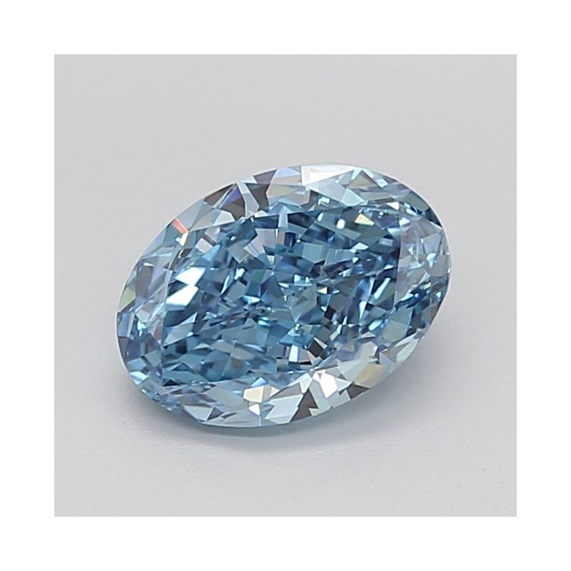Diament laboratoryjny o barwie fantazyjnej szlif owalny, 2.76ct, VVS2, Fancy Vivid Blue, IGI LG706565264