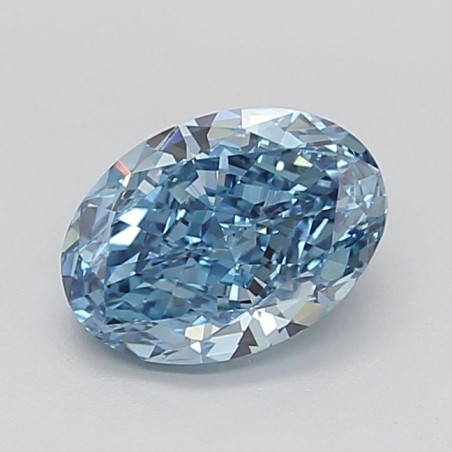 Diament laboratoryjny o barwie fantazyjnej szlif owalny, 2.76ct, VVS2, Fancy Vivid Blue, IGI LG706565264