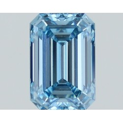 Diament laboratoryjny o barwie fantazyjnej szlif szmaragdowy, 1.09ct, VVS2, Fancy Vivid Blue, IGI LG710537832
