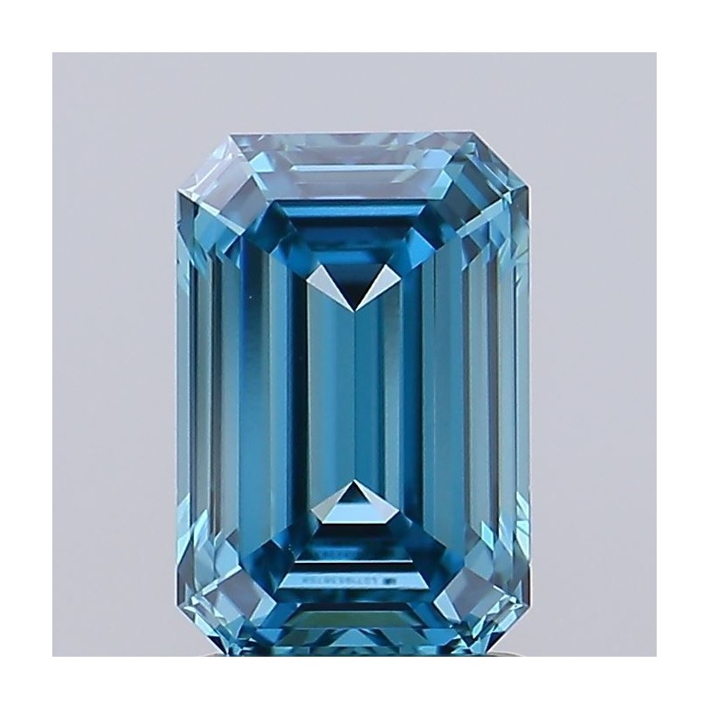 Diament laboratoryjny o barwie fantazyjnej szlif szmaragdowy, 1.52ct, VVS2, Fancy Vivid Blue, IGI LG719538758