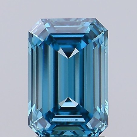 Diament laboratoryjny o barwie fantazyjnej szlif szmaragdowy, 1.52ct, VVS2, Fancy Vivid Blue, IGI LG719538758
