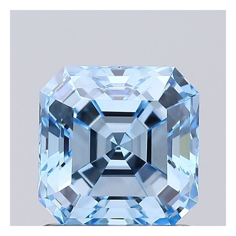 Diament laboratoryjny o barwie fantazyjnej Asscher, 1ct, VVS2, Fancy Vivid Blue, IGI LG739551783