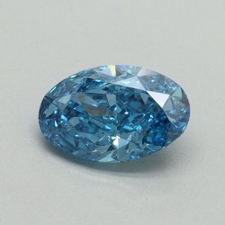 Diament laboratoryjny o barwie fantazyjnej szlif owalny, 0.62ct, VVS2, Fancy Vivid Blue, IGI LG657417941