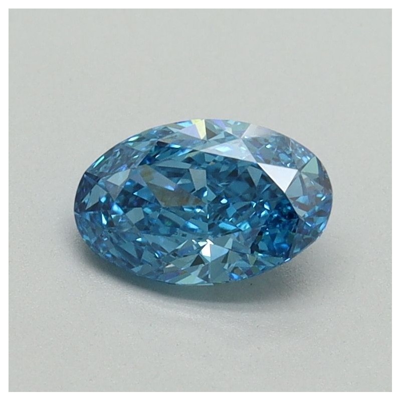 Diament laboratoryjny o barwie fantazyjnej szlif owalny, 0.62ct, VVS2, Fancy Vivid Blue, IGI LG657417941