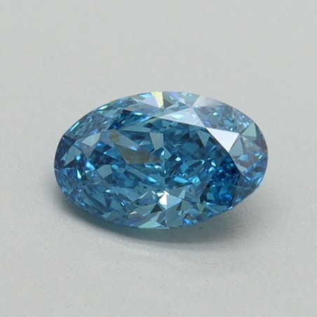 Diament laboratoryjny o barwie fantazyjnej szlif owalny, 0.62ct, VVS2, Fancy Vivid Blue, IGI LG657417941