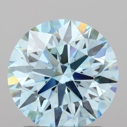Diament laboratoryjny o barwie fantazyjnej szlif okrągły, 2.32ct, VVS1, Fancy Vivid Blue, IGI LG731542032