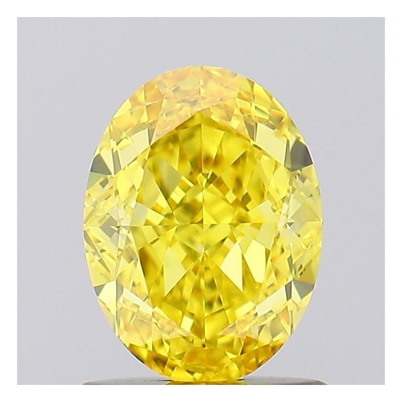 Diament laboratoryjny o barwie fantazyjnej szlif owalny, 1.1ct, VVS2, Fancy Vivid Yellow, IGI LG620431389