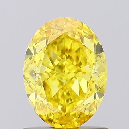 Diament laboratoryjny o barwie fantazyjnej szlif owalny, 1.1ct, VVS2, Fancy Vivid Yellow, IGI LG620431389