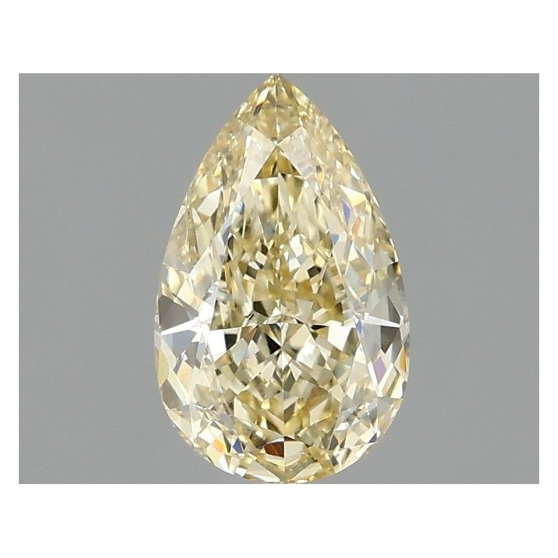 Diament laboratoryjny o barwie fantazyjnej szlif gruszkowy, 1.07ct, VVS2, Fancy Intense Yellow, IGI LG683520286